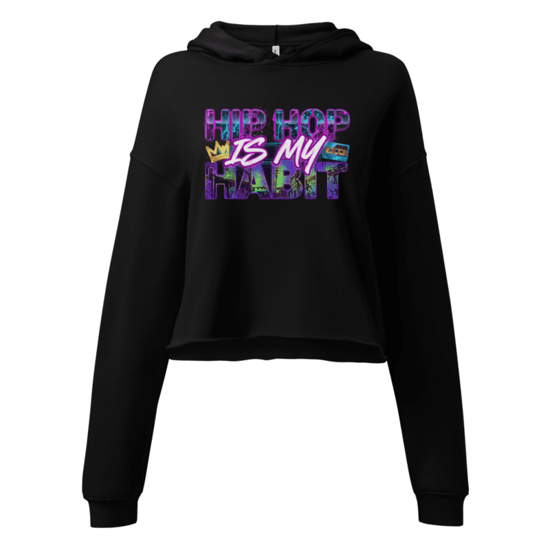 Hip Hop Habit - Neon Crop Hoodie